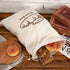 Augshy Bread Bag, 2 Pieces Linen Bags for Homemade Bread, 17.5 × 11.5 Inches, Unbleached & Reusable Storage