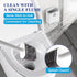 2 Pack SetFloor HONOVA Silicone Toilet Bowl Brush with Ventilated Holder, Toilet Brush and Holder Standing & Wall