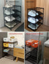 4-Tier Closet LNYZQUS Upgrade Small Shoe Rack, Metal Stackable Kids Shoe Shelf Storage Shoe Stand Organizer