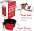 DASH Compact Air Fryer Oven Cooker, 2 Quart - Red with Temperature Control & Recipe Guide