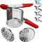 Potato Ricer Stainless Steel with 3 Interchangeable Fineness Discs, Ricer Kitchen Tool