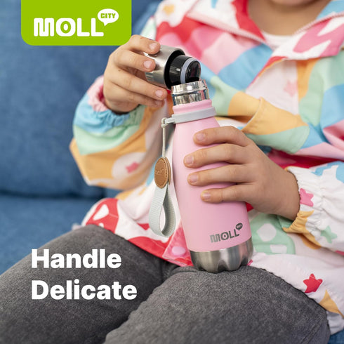 Bottle-9 oz Kids Water Stainless Steel Vacuum Insulated Small Water Bottle for Kids,Cola Shape Sports Water Flask Leak