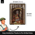 12x16" LANOLU XXL Vintage Tin Sign TEQUILA Wall Art, Vintage Retro Signs for Bar, Metal Sign La Cantina, Letrero de Bar