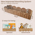 Set 2 15.8" Nursery Book Shelves of - Artisanal Natural Rattan Scalloped Book Shelf for Kids Rooms W, Cute Wicker