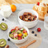 6 26Oz set 6, AntoKueh White Ceramic Bowls in, round Large Cereal Bowl of Deep Porcelain Bowls for Cereal, Salad