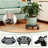 1 Pack 13 inches Metal Plant Caddy with Wheels Heavy-duty Large Iron Rolling Plant Stand with Casters Indoor Outdoor