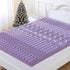 MUXHOMO 2 Inch Twin Size Mattress Topper, 7-Zone Cooling Gel Infused Egg Crate Foam, CertiPUR-US Certified (38"×75",