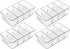 Yieach 4 Pack Stackable Snack Organizer for Pantry Shelf,Clear Pantry Organizers and Storage Bins