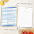 LuBudingJoy Blank Recipe Notebook: Full Page Spiral Hardcover, Holds 140 Recipes (Wood Color)