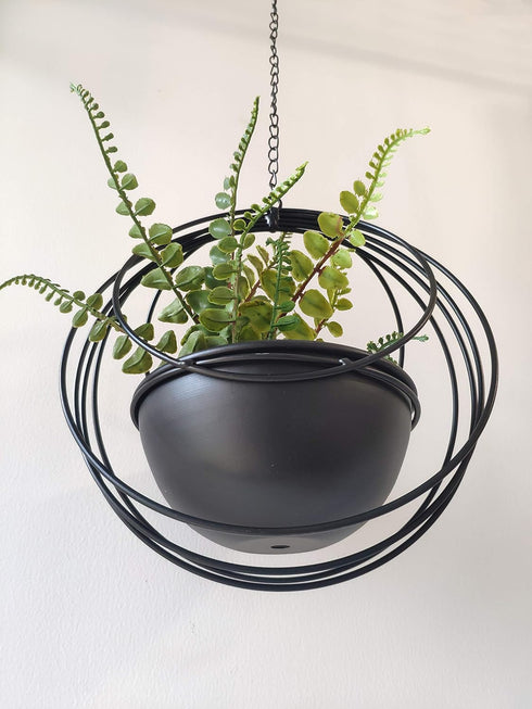 YISSEN RISEON Boho Metal Plant Hanger,Metal Geometric Hanging Planter, Modern Planter, Mid Century Air Plant Holder