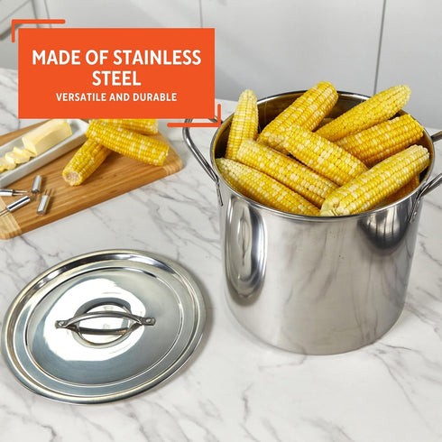 IMUSA 16qt Stainless Steel Stock Pot for Cooking