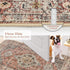 Lahome 2x5 Oriental Hallway Runner Rug, Washable Non Slip Kitchen Rug with Rubber Backing for Hallways