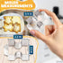4 2.2 1.5" Pcs Puzzle Piece Cookie Cutter - Small x Puzzle Cookie Cutters for Edible Interactive Puzzles - Stainless