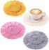 4PCS Macrame Coasters for Drinks, Handmade Cotton Coasters Set, Boho Woven Coasters with Tassels for Mugs and Cups