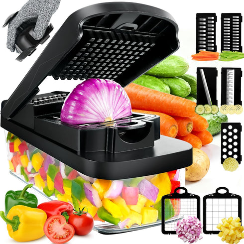 Multifunctional Vegetable Chopper Mandoline Slicer Dicer Veggie Chopper Onion Mincer Vegetable and