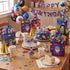 30 6 Kigeli Pcs Style Space Goodie Bags, Space Party Favors Large Non-woven Gifts Bags with Handles, Astronaut Planet