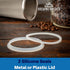 Cold Brew Filter for Mason Jar Wide Mouth Coffee Maker, Upgraded Stainless Steel Mesh with 2 Silicone Seals, 1 Quart