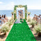 Glitter Aisle Runner Green Carpet Runner, 2FTx15FT Sequins Aisle Rug for Wedding, Party Event