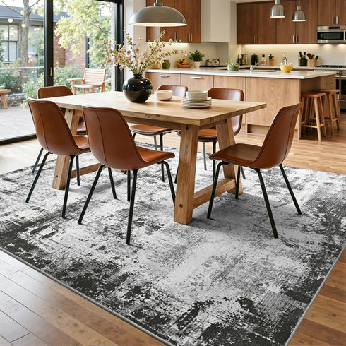 5x7 Ft Area Rugs for Living Room, Soft Non-Slip Washable Rugs Modern Abstract Pattern Carpet for Bedroom Indoor Floor