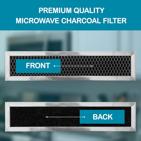 GE WB02X11550, JX81L, Frigidaire 5304464577 Microwave Charcoal Filter Compatible with GE, Hotpoint (2-Pack)