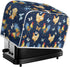 Toaster Cover 4 Slice, Rooster Chicken Pattern Kitchen Decor, Protective Cover for Bread Maker, Machine Washable
