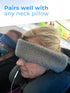 Travel Pillow Alternative with Airplane Head Straps and Car Support Band, Compact Neck Support for Travel