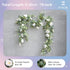 Der Rose 2Pcs Artificial Eucalyptus Flower Garland with Fake Rose Flower Vine, 13FT Total Decor