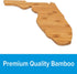 Camco 53111 Bamboo Cutting Board, Florida-Shaped, Moisture Resistant for Kitchen Use or Wall Decoration
