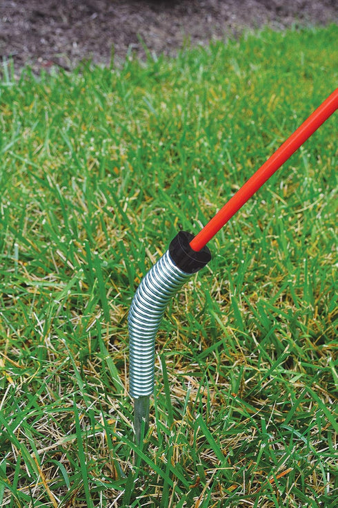 847396 Hillman Driveway Marker Stake with Spring Back Action for Snow Poles or Rods and Student Drivers, Reflective