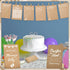 424 50 Sherr Pcs Kraft Baby Shower Pacifier Hunt Game Include Hunt Sign and Acrylic Pacifiers Bingo Price Guess How Is