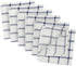 DII Scrubber Dishcloths Collection Windowpane Dishrag Set, 12x12, White/Nautical Blue Stripe, 6