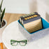 Three by Three Seattle Felt·Like·It! Felt Storage Bin, 9x9x4 Inch, Blue, 4 Pack for Office, Craft Room, Classroom