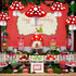 8PCS 3D Mushroom Honeycomb Decor Mushroom Shaped Tissue Paper Pom Decorations for Jungle Wonderland Themed Birthday