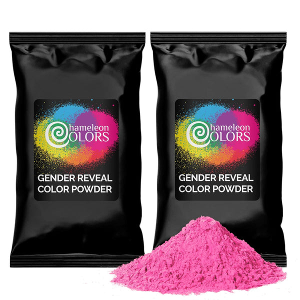 Chameleon Colors Pink Powder Gender Reveal Kit - Blackout Kit, Two 1