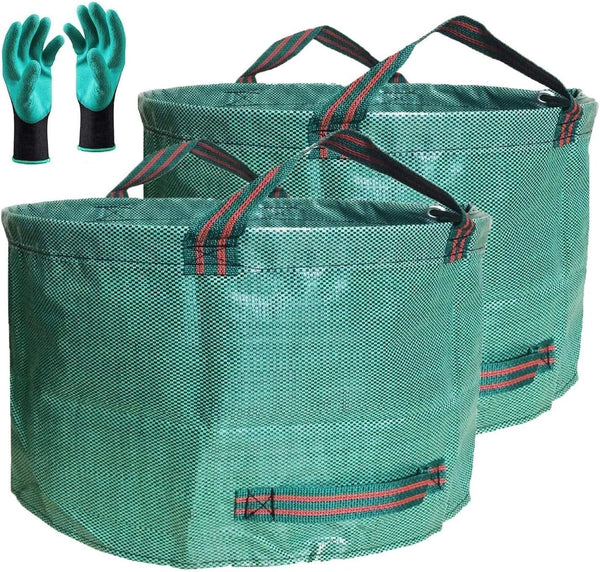 Standard 2-Pack 46 Gallon Lawn Garden Bags (D26,H19 in) Yard Waste Bags