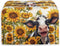 Sunflower Cow Printed Toaster Cover, 4 Slice Anti Fingerprint Oven Dust Cover for Small Kitchen Appliances