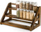 Tinamo Acacia Wood Spice Rack - Wooden 3-Tier Spice Rack Organizer for