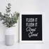 Brooke & Vine Funny Bathroom Decor, Hip Hop 80’s 90’s Music Posters, Wall Art Prints, Unframed Set of 4