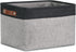 DULLEMELO Fabric Storage Basket for Organizing Clothes, Toys, Towels, Laundry, Nursery - Black & Gray
