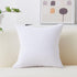 Home Brilliant 24x24 Euro Sham Spring Pillow Cover, Striped Corduroy Textured Velvet, Pure White