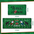 Bencailor 2 Pcs Football Field Welcome Doormat and Kitchen Rug Set, Non-Skid Washable Carpet