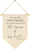 FYSIA for This Child I Have Prayed- Canvas Hanging Pennant Flag Banner Wall