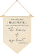 FYSIA for This Child I Have Prayed- Canvas Hanging Pennant Flag Banner Wall