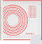 Qidoe Silicone Baking Mat, Extra Thick Non Stick (16"x 24") with Measurement, Fondant, Dough Rolling, Oven Liner
