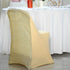 Efavormart 1 Set Champagne Spandex Stretch Folding Chair Covers for Party Dining