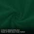 12x12 100% (12 Pack) Linteum Textile Supply Premium Washcloth (Hunter Green) Cotton Zero Twist Towels | Absorbent