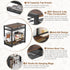 TQVAI K Cup Holder, 70 Capacity Coffee Pod Drawer & Organizer for Countertop, Black Coffee Bar Decor