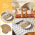 FQTANJU 50 Pcs Burlap Utensils Holders, 4"x8.8" Natural Jute Cutlery Pouch for Rustic Wedding Party Decorations