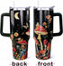 ZNYYZYBA 40oz Mushroom Tumbler with Handle Mushroom Gifts for Women Insulated Leak Proof Travel Coffee Mug, Reusable