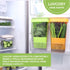 Fresh Herb Keeper for Refrigerator, Clear BPA-Free Storage Container for Cilantro, Parsley, Thyme, Mint & Asparagus